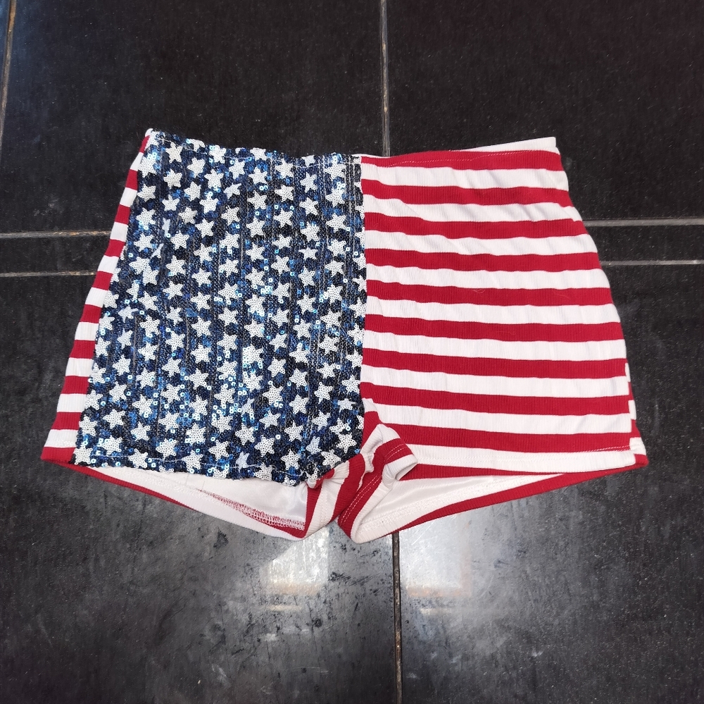 American flag hot shorts